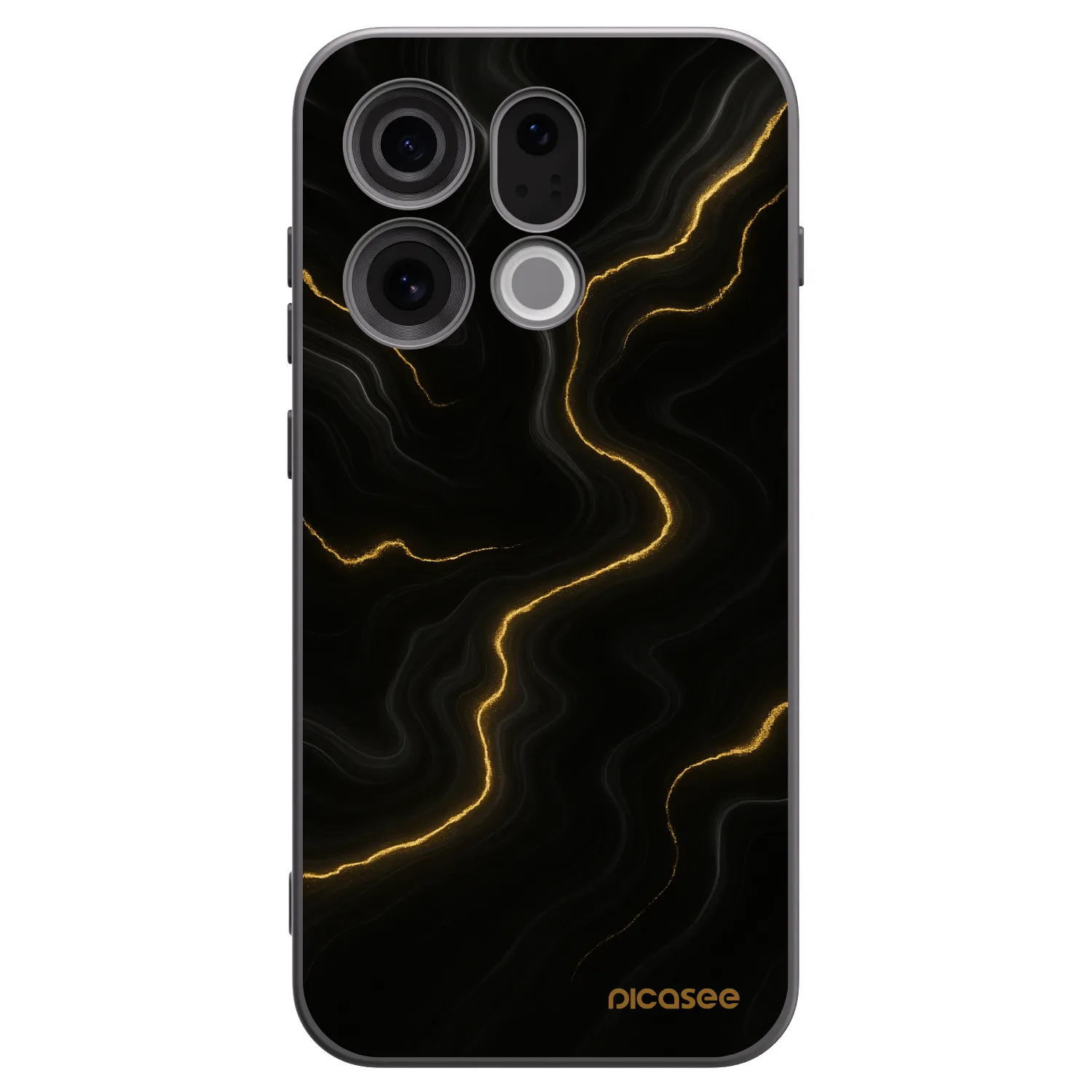 Picasee husă neagră din silicon pentru OPPO Find X9 - Thunder
