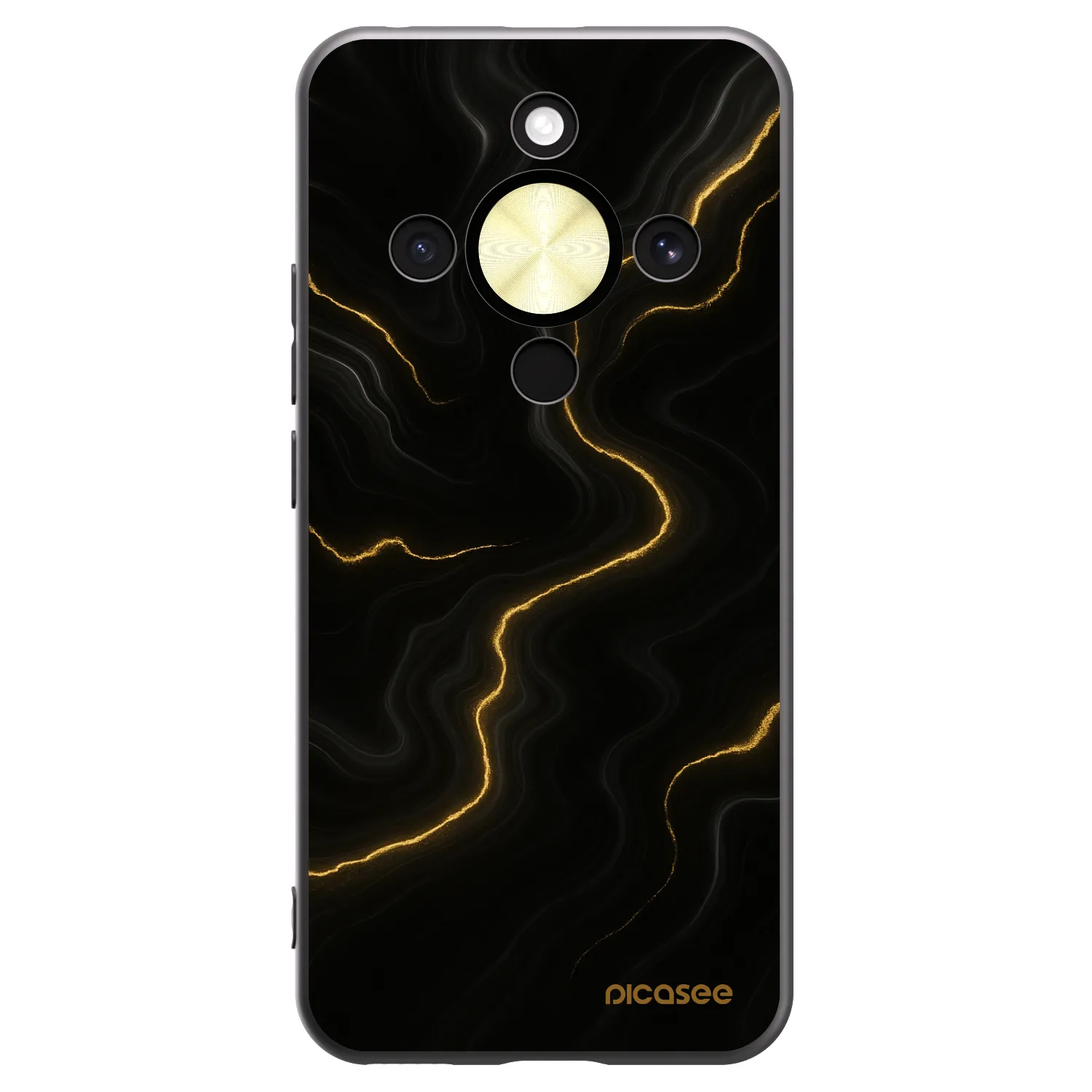 Picasee husă neagră din silicon pentru Honor Magic8 Lite 5G - Thunder