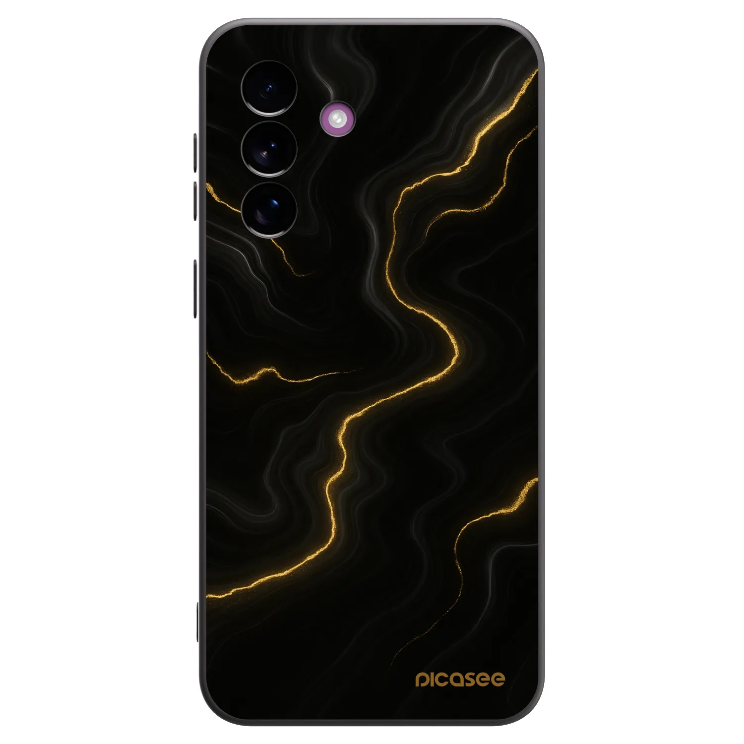Picasee husă neagră din silicon pentru Samsung Galaxy A37 - Thunder