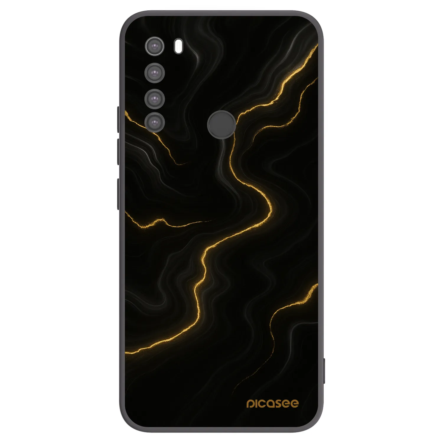 Picasee husă neagră din silicon pentru Xiaomi Redmi Note 8 - Thunder