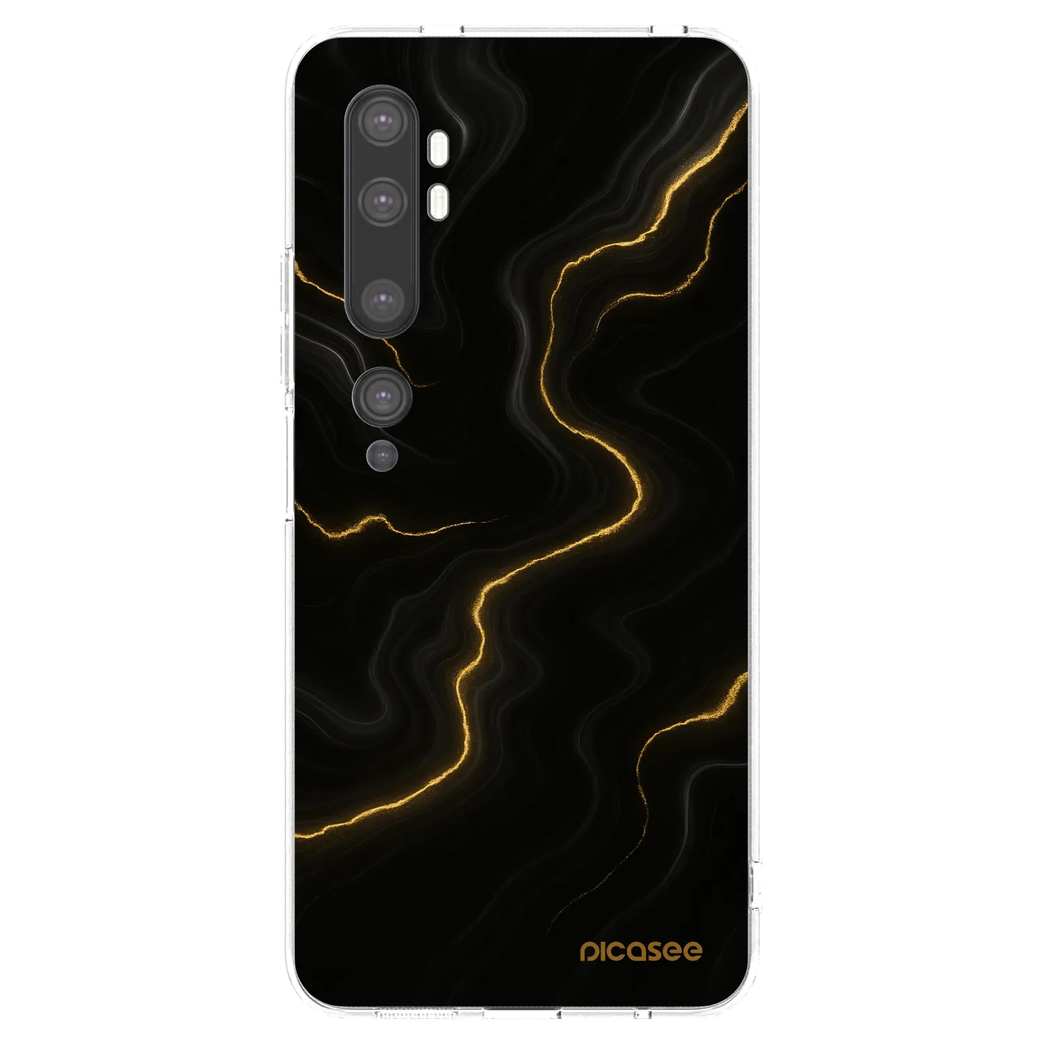 Picasee husă transparentă din silicon pentru Xiaomi Mi Note 10 (Pro) - Thunder