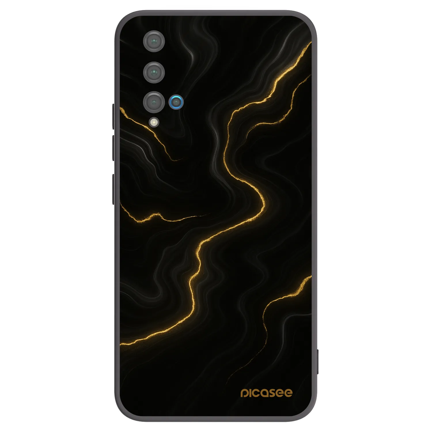 Picasee husă neagră din silicon pentru Huawei Nova 5T - Thunder