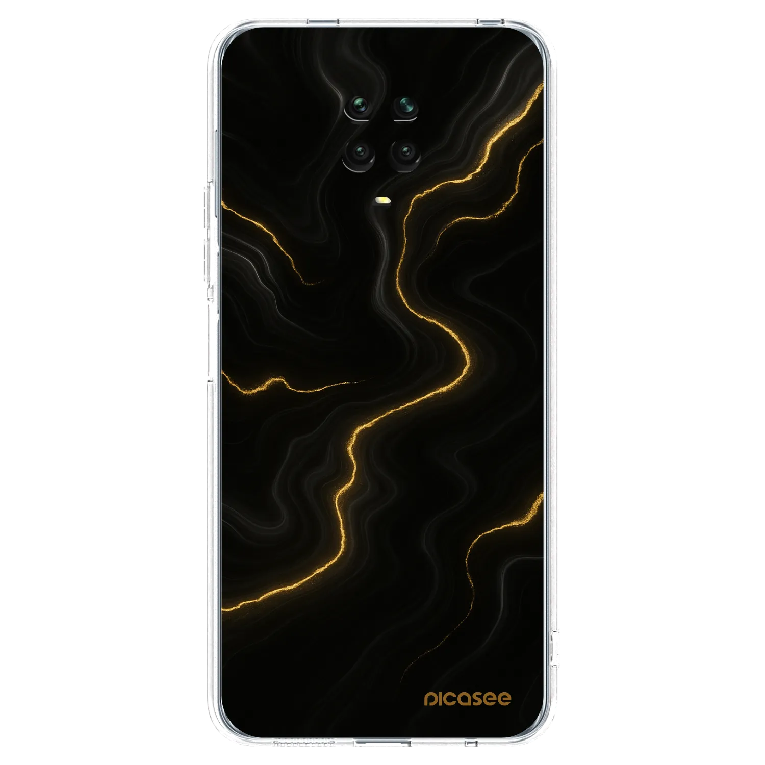 Picasee husă transparentă din silicon pentru Xiaomi Redmi Note 9 Pro - Thunder