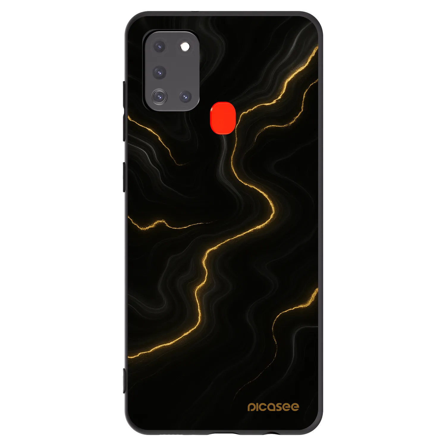 Picasee husă neagră din silicon pentru Samsung Galaxy A21s - Thunder