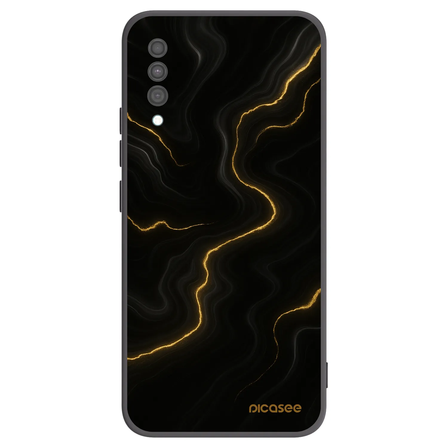 Picasee husă neagră din silicon pentru Samsung Galaxy A30s A307F - Thunder