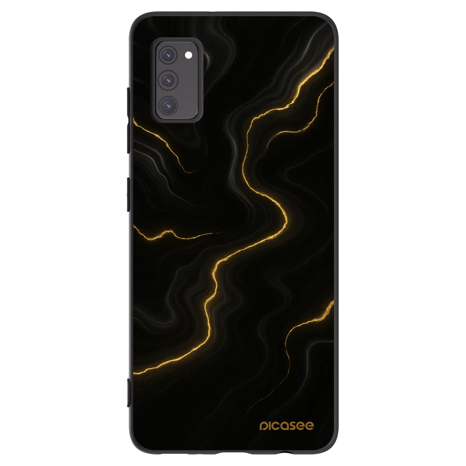 Picasee husă neagră din silicon pentru Samsung Galaxy A41 A415F - Thunder