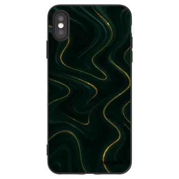 Picasee husă neagră din silicon pentru Apple iPhone XS Max - Vawes