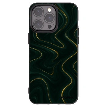 Picasee husă neagră din silicon pentru Apple iPhone 15 Pro Max - Vawes