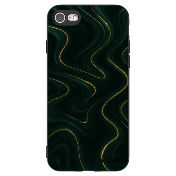Picasee husă neagră din silicon pentru Apple iPhone 8 - Vawes
