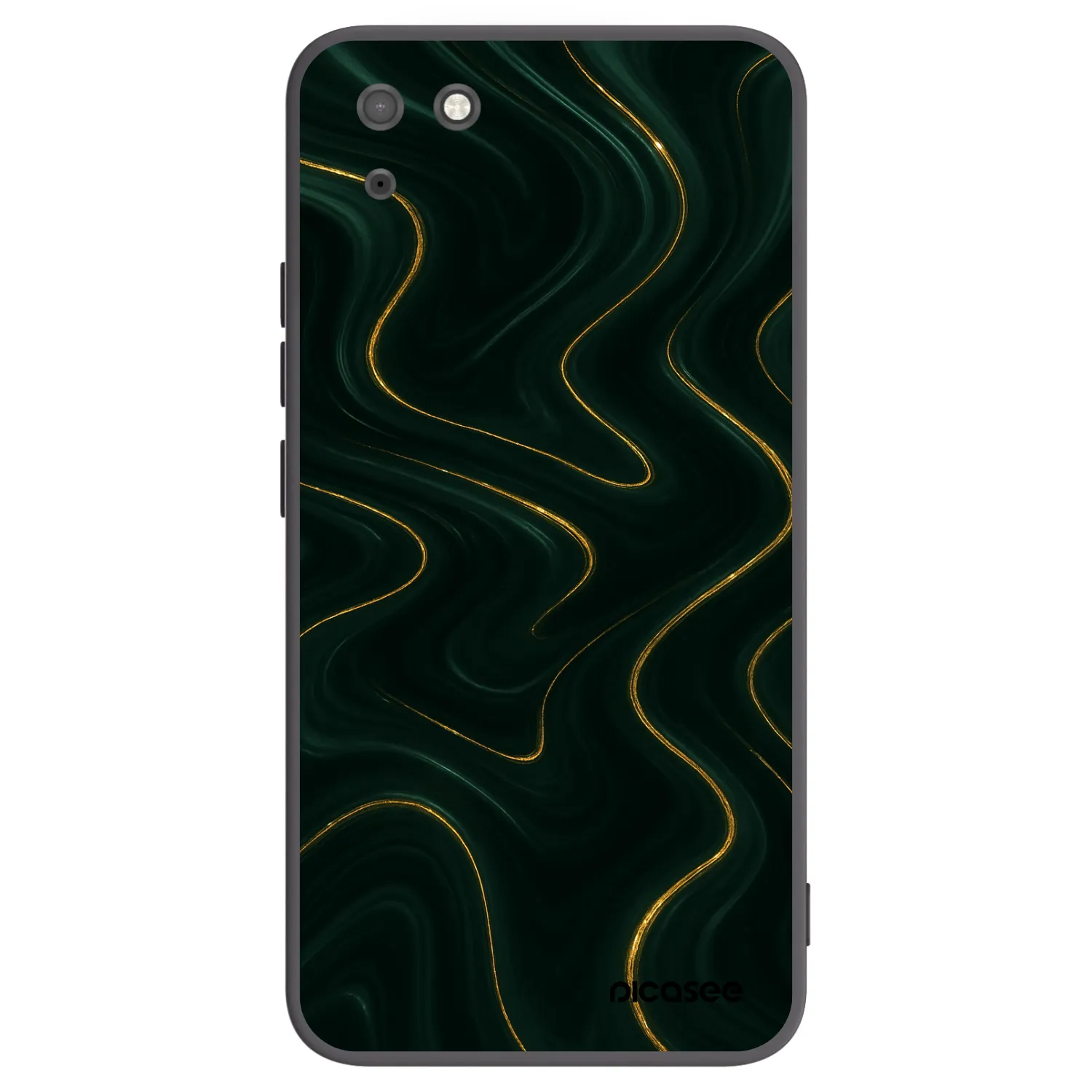 Picasee husă neagră din silicon pentru Huawei Y5P - Vawes