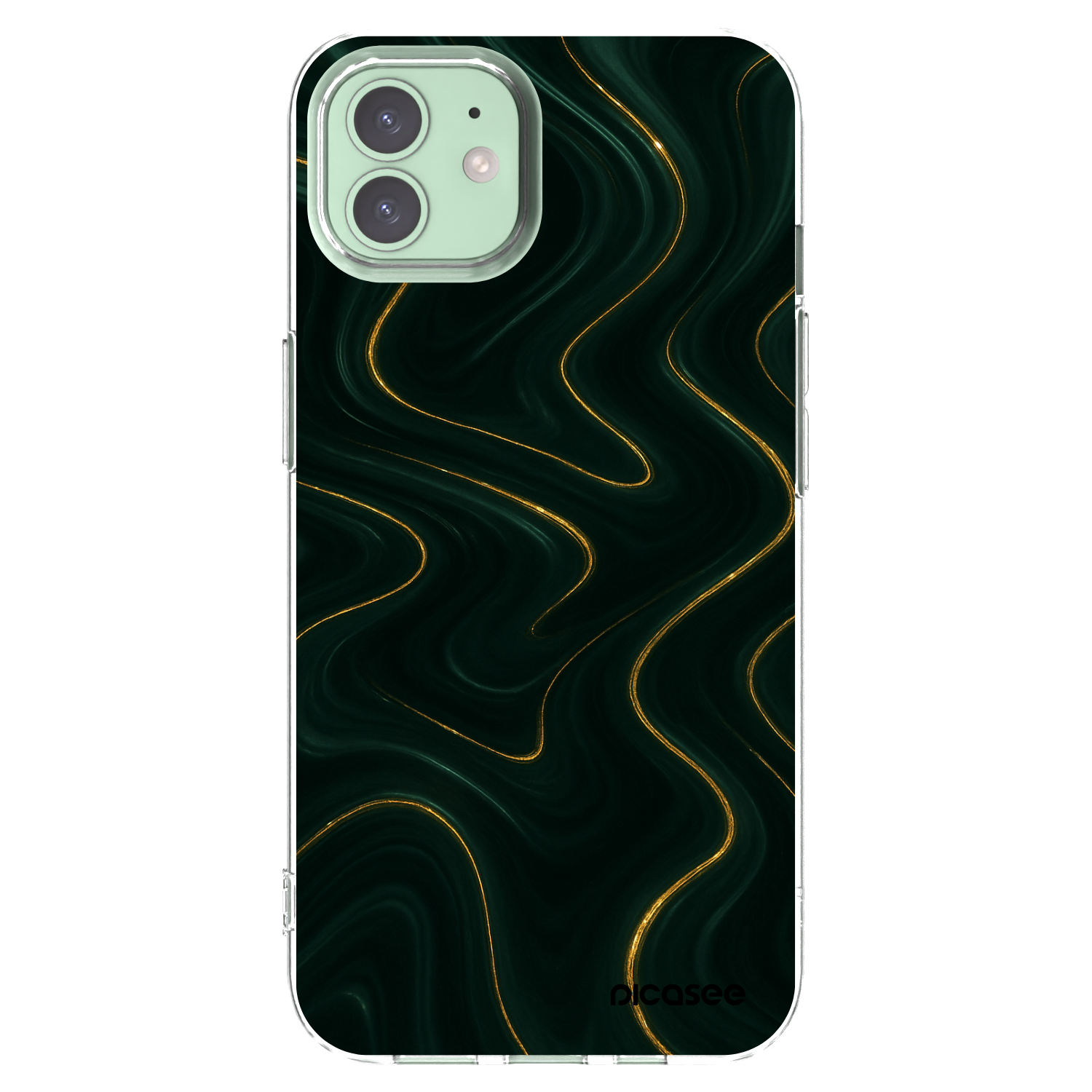 Picasee husă transparentă din silicon pentru Apple iPhone 12 Pro - Vawes