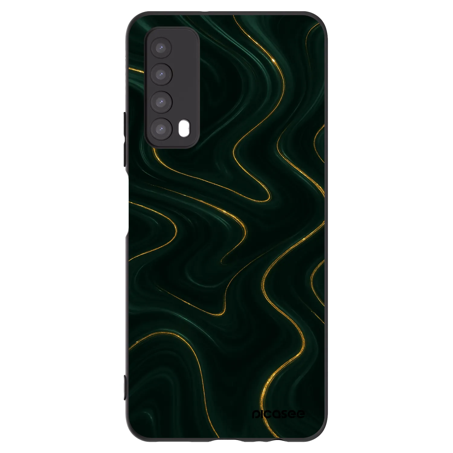 Picasee husă neagră din silicon pentru Huawei P Smart 2021 - Vawes