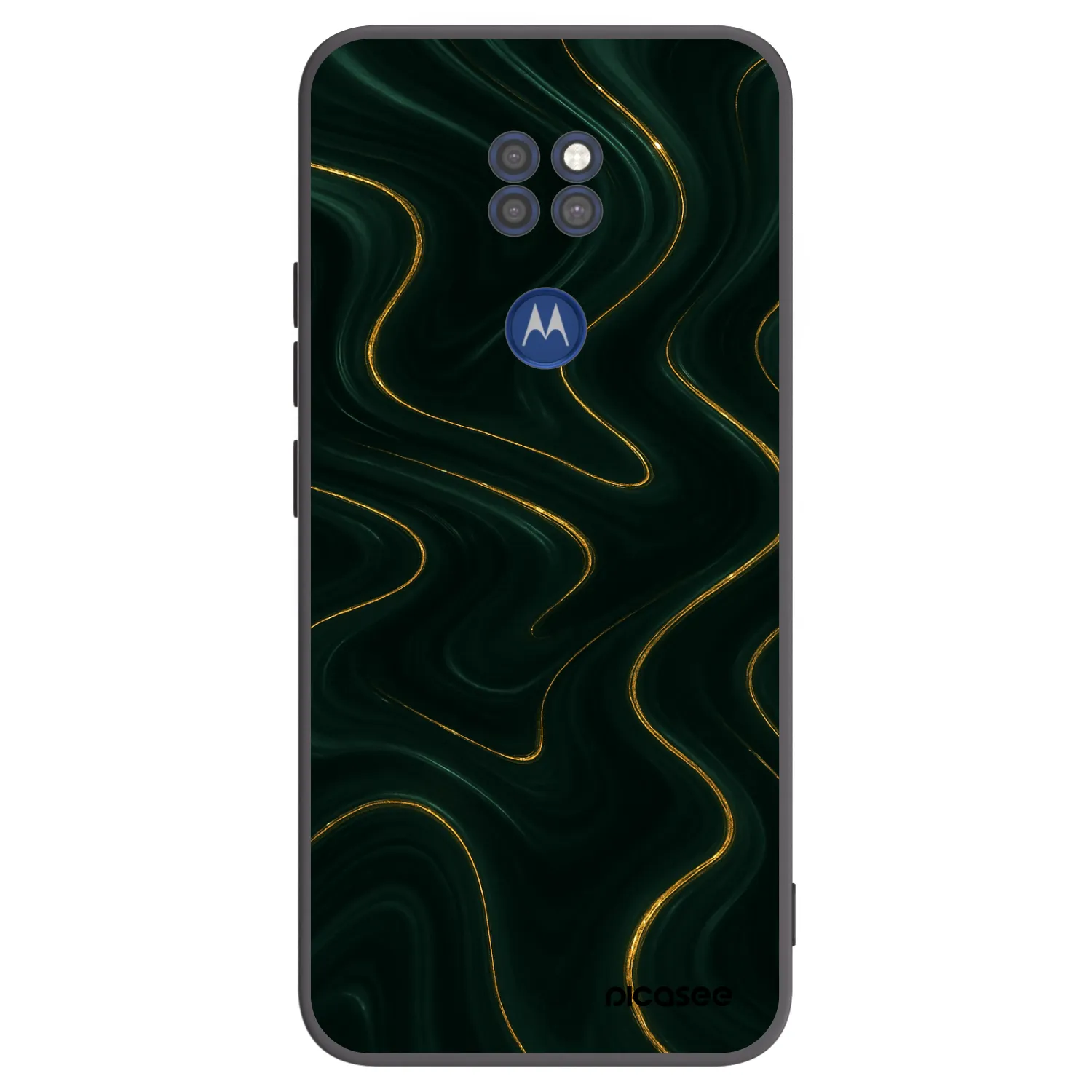 Picasee husă neagră din silicon pentru Motorola Moto G9 Play - Vawes