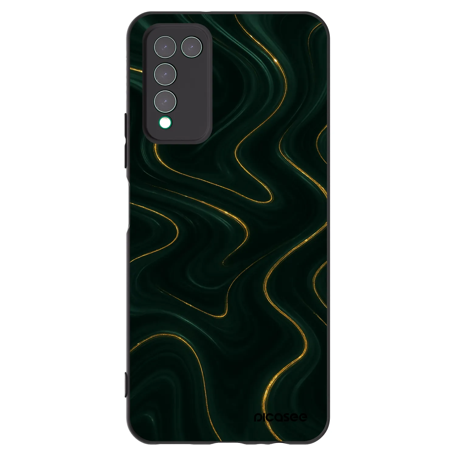 Picasee husă neagră din silicon pentru Honor 10X Lite - Vawes