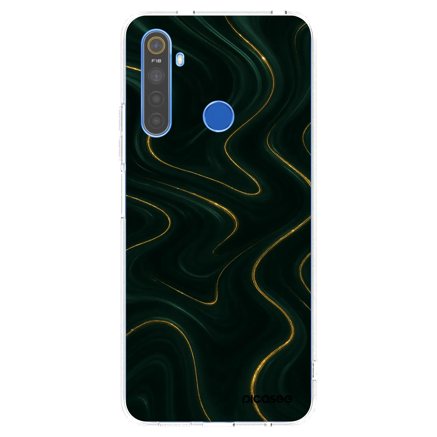 Picasee husă transparentă din silicon pentru Realme 5 - Vawes