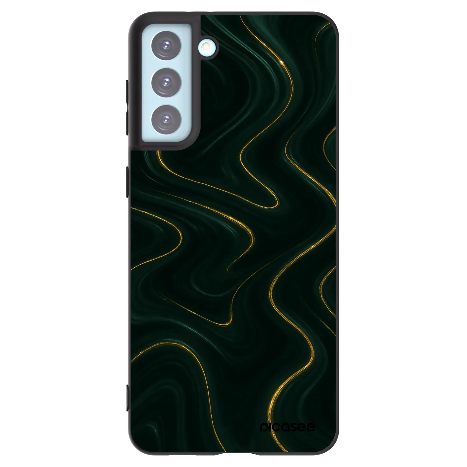 Picasee husă neagră din silicon pentru Samsung Galaxy S21+ 5G G996F - Vawes