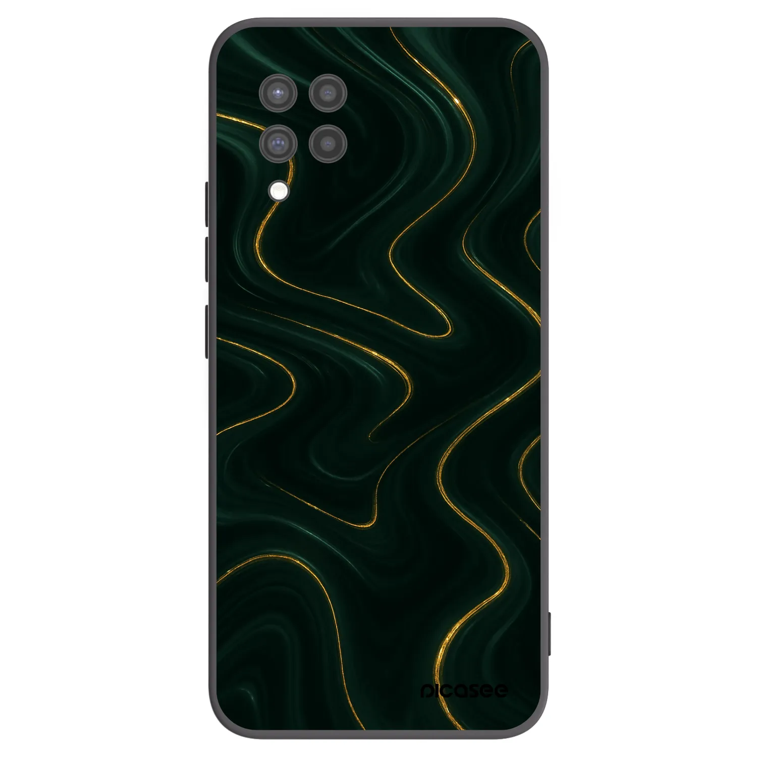 Picasee husă neagră din silicon pentru Samsung Galaxy A42 A426B - Vawes