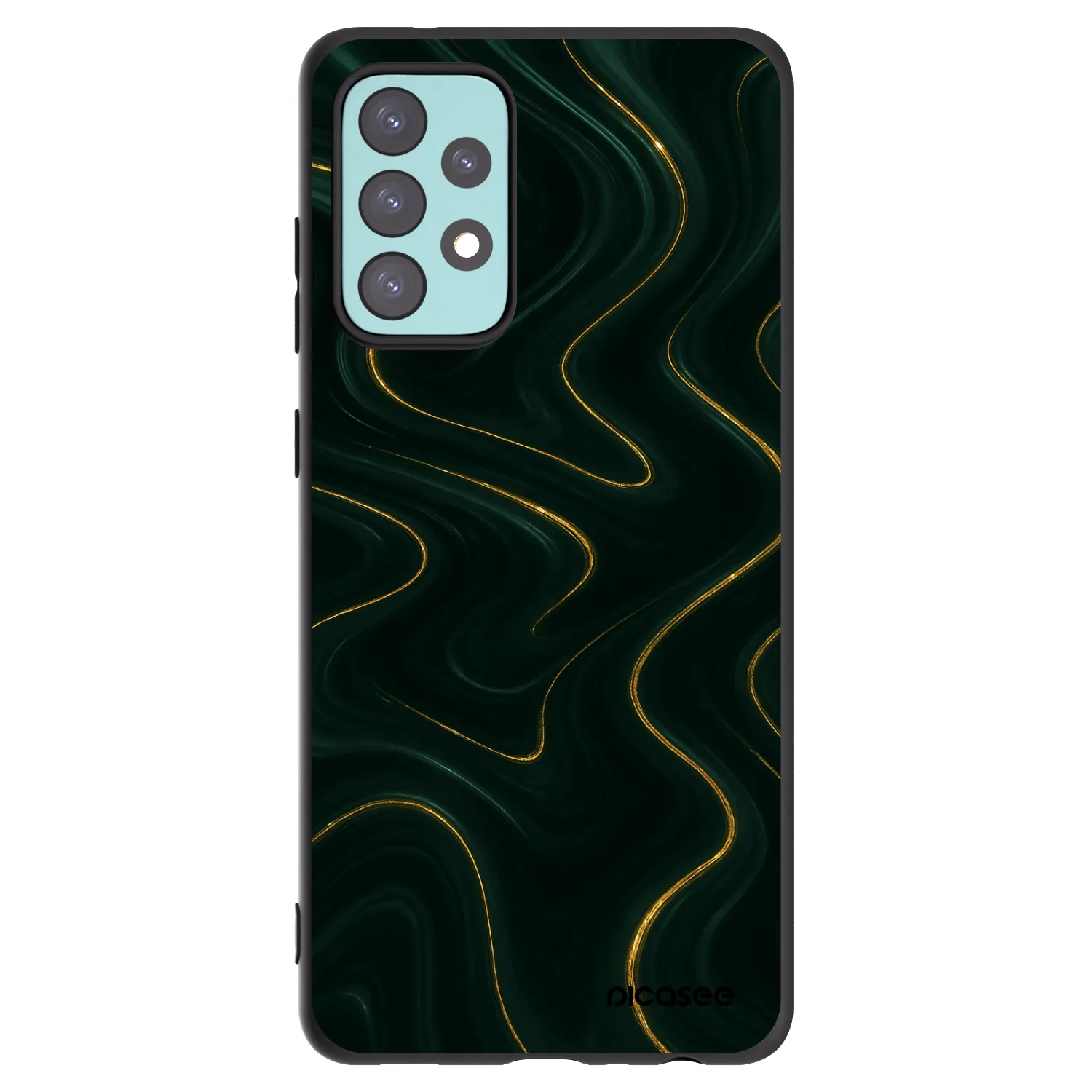 Picasee husă neagră din silicon pentru Samsung Galaxy A72 A725F - Vawes