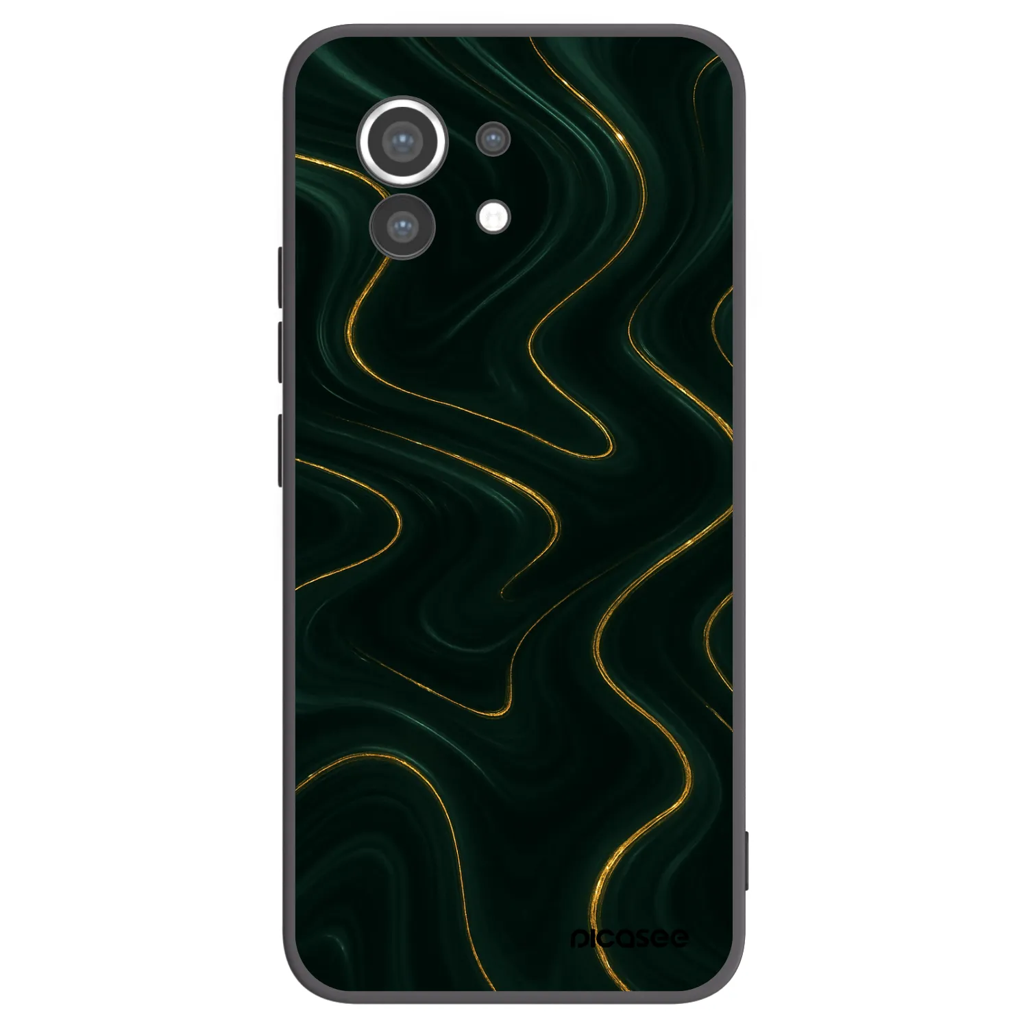 Picasee husă neagră din silicon pentru Xiaomi Mi 11 - Vawes