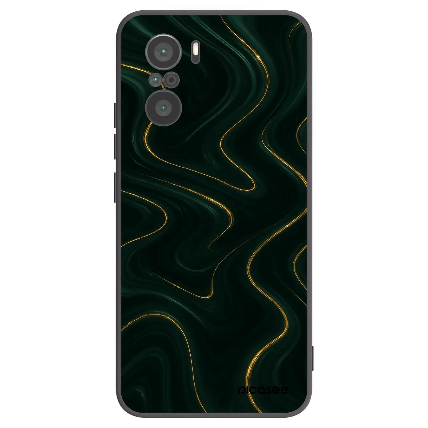 Picasee husă neagră din silicon pentru Xiaomi Poco F3 - Vawes