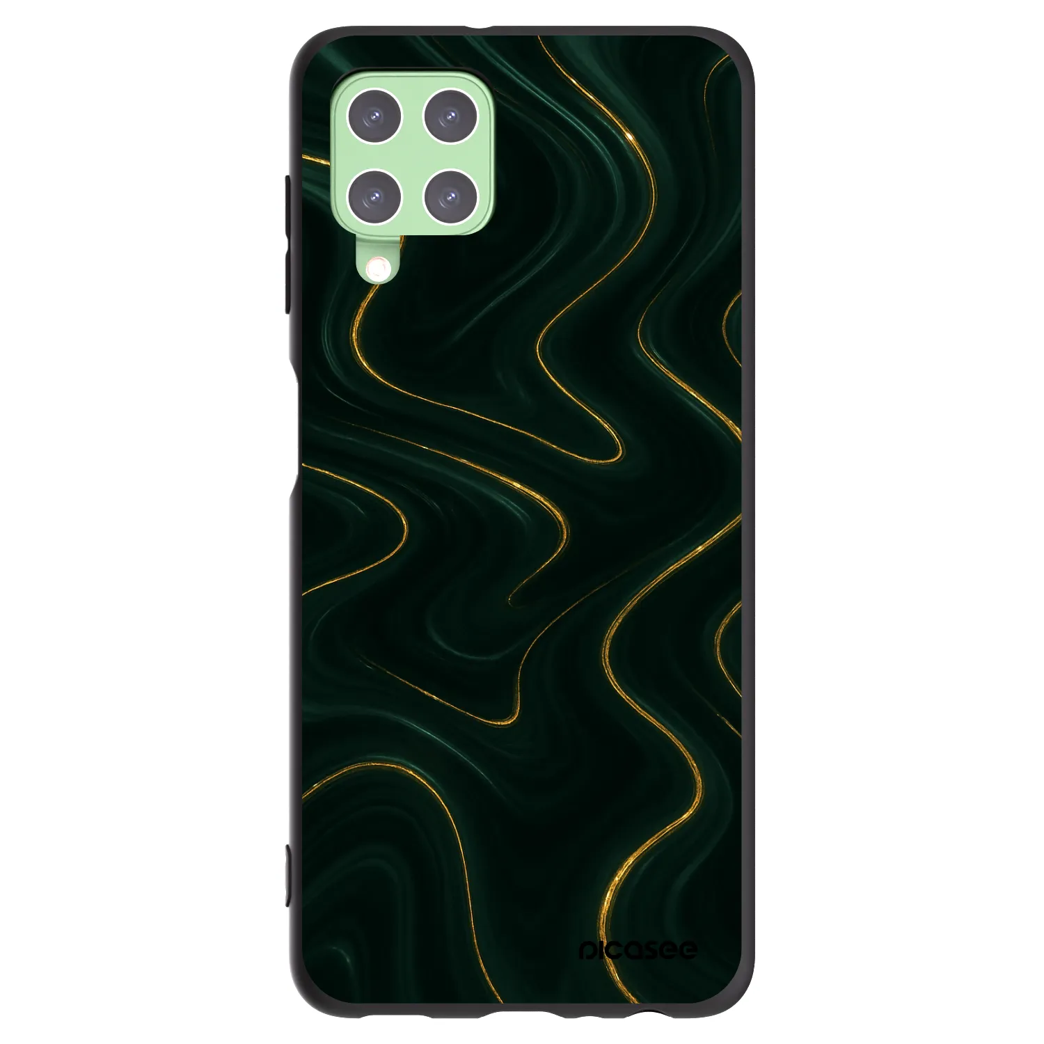 Picasee husă neagră din silicon pentru Samsung Galaxy A22 A225F 4G - Vawes
