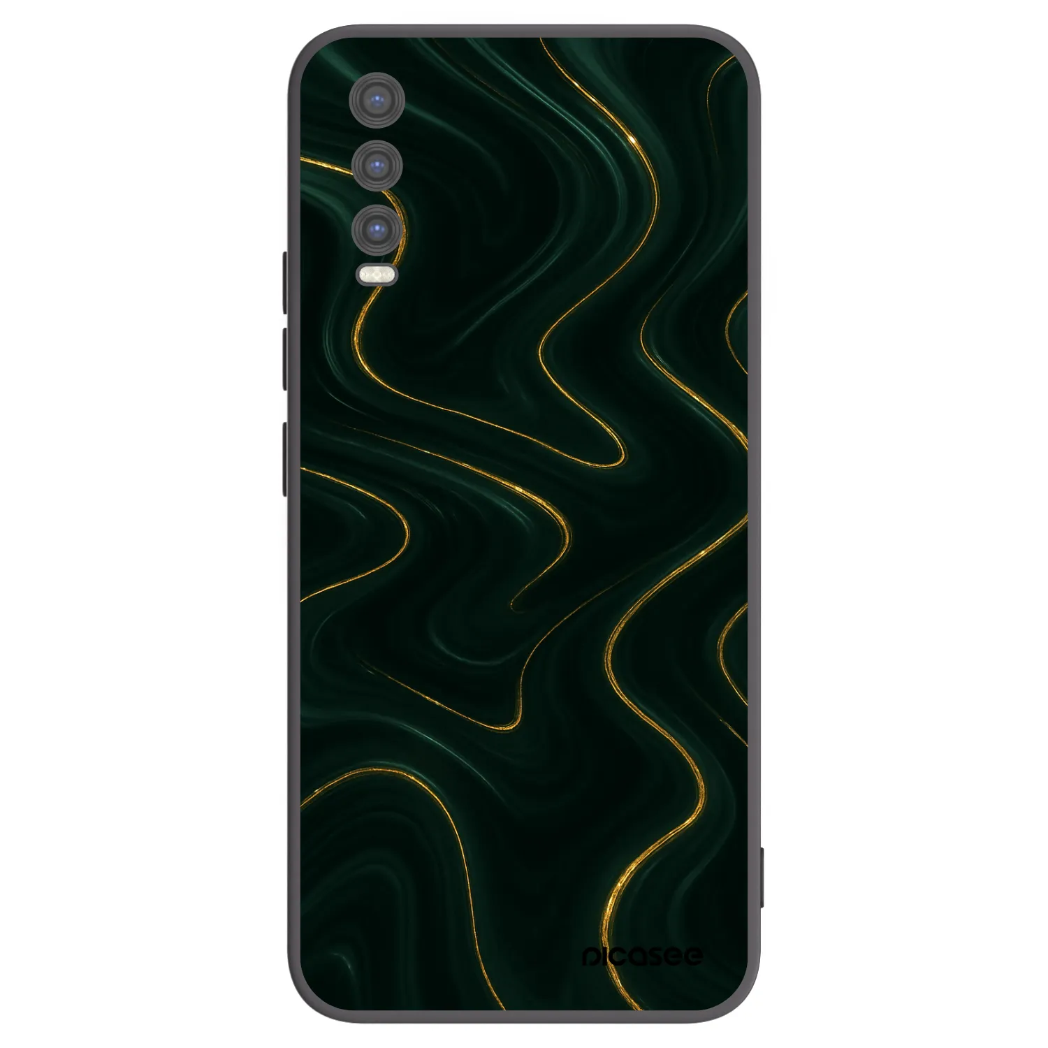 Picasee husă neagră din silicon pentru Vivo Y20s - Vawes