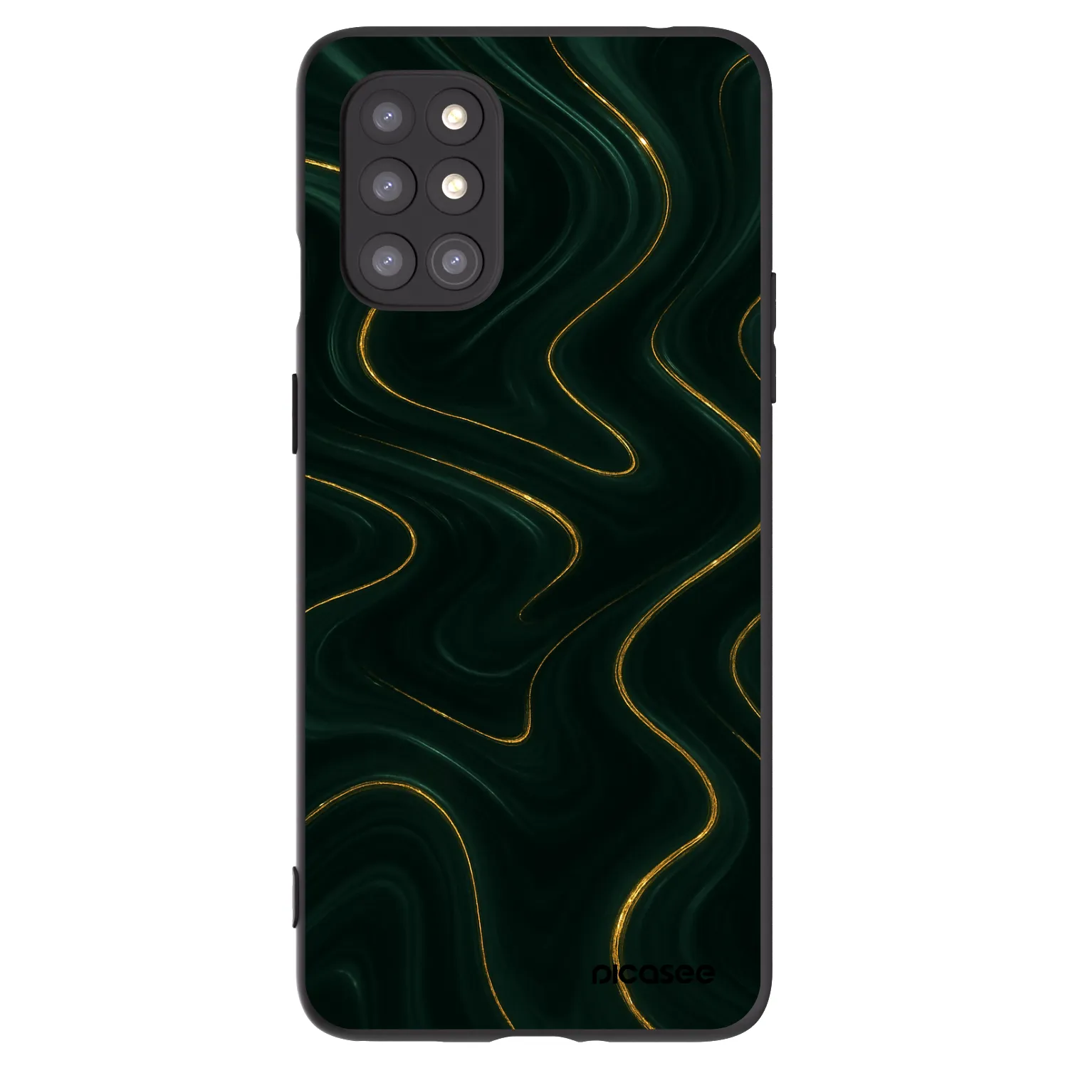 Picasee husă neagră din silicon pentru OnePlus 8T - Vawes
