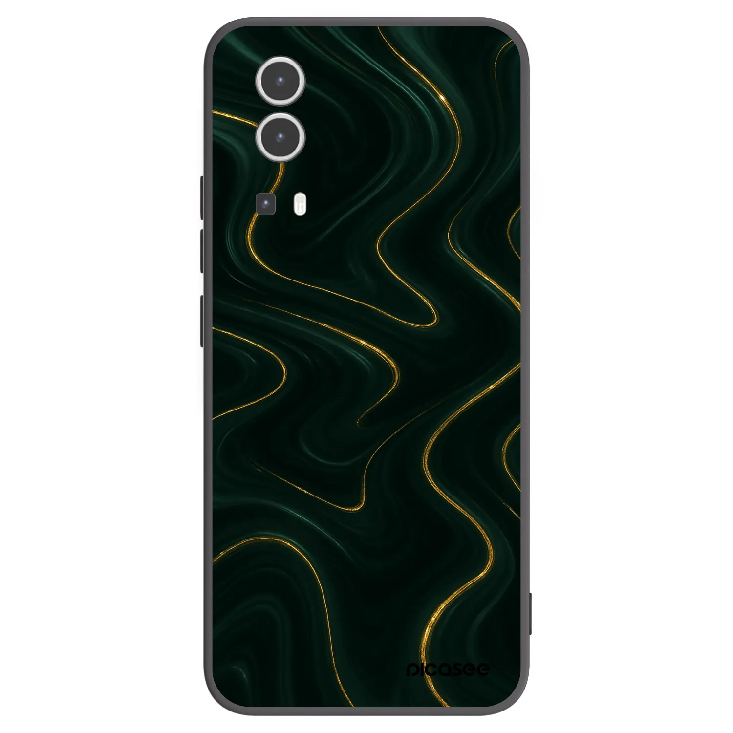 Picasee husă neagră din silicon pentru Vivo Y72 5G - Vawes