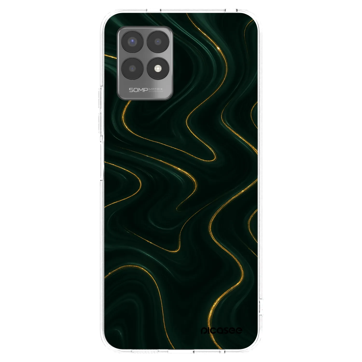 Picasee husă transparentă din silicon pentru Realme 8i - Vawes