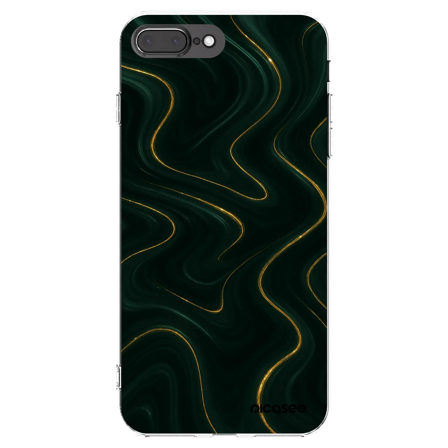 Picasee husă transparentă din silicon pentru Apple iPhone 7 Plus - Vawes