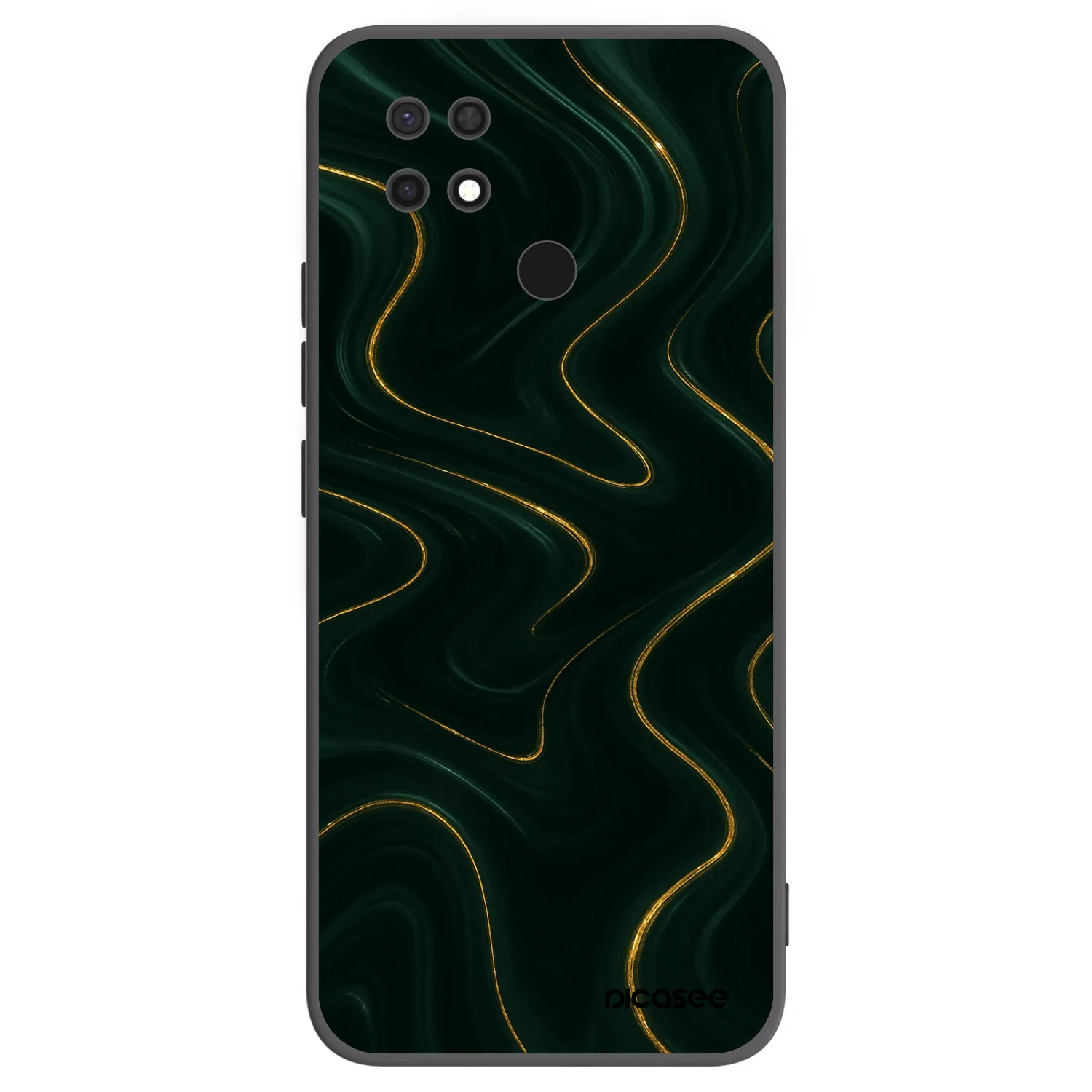 Picasee husă neagră din silicon pentru Xiaomi Redmi 10C - Vawes