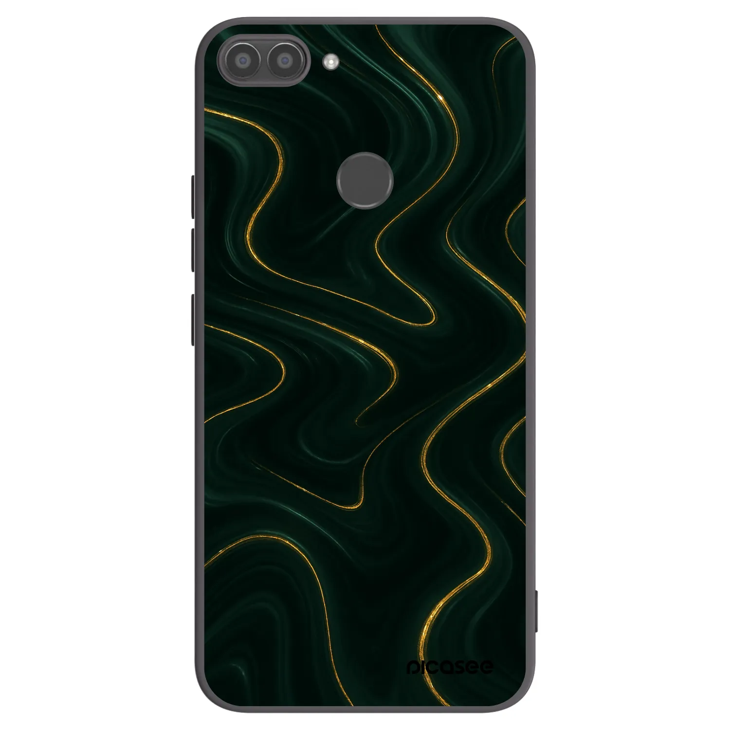 Picasee husă neagră din silicon pentru Huawei P Smart - Vawes