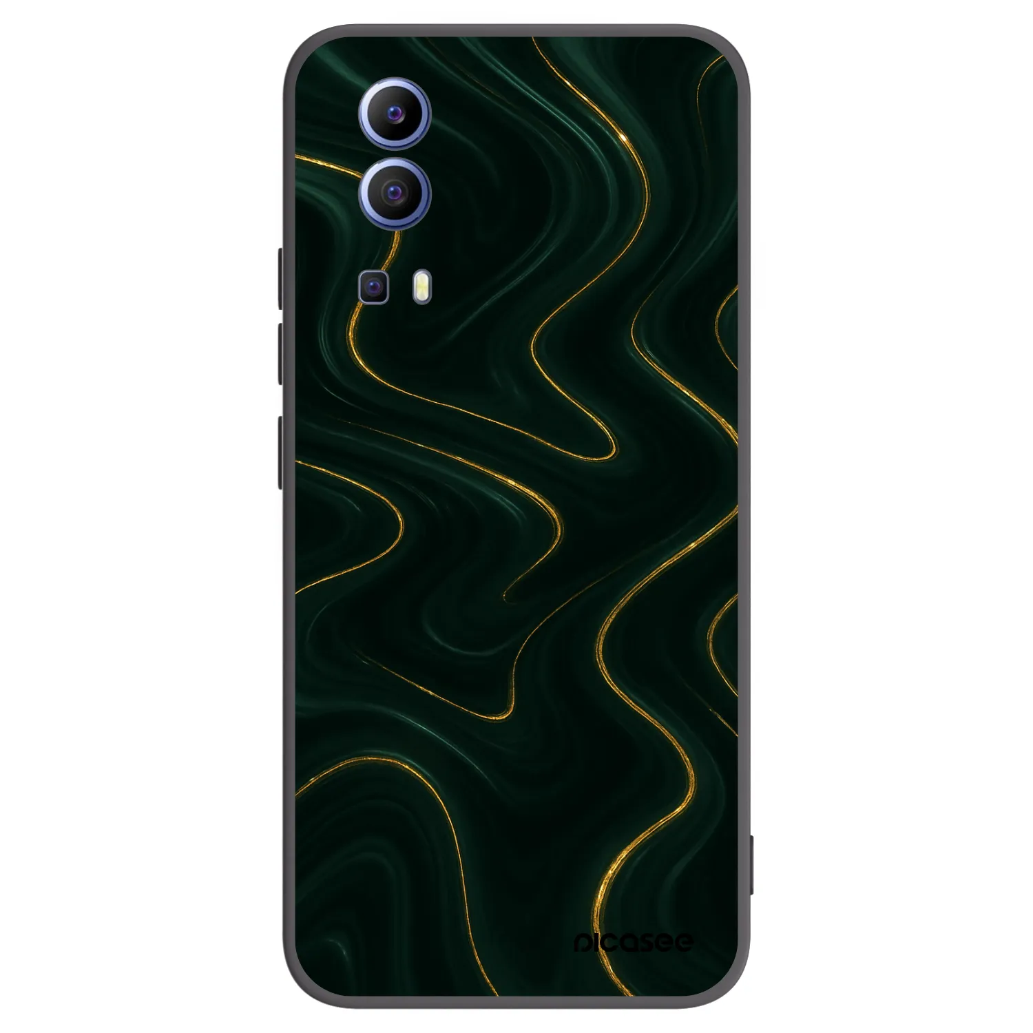 Picasee husă neagră din silicon pentru Vivo Y52 5G - Vawes