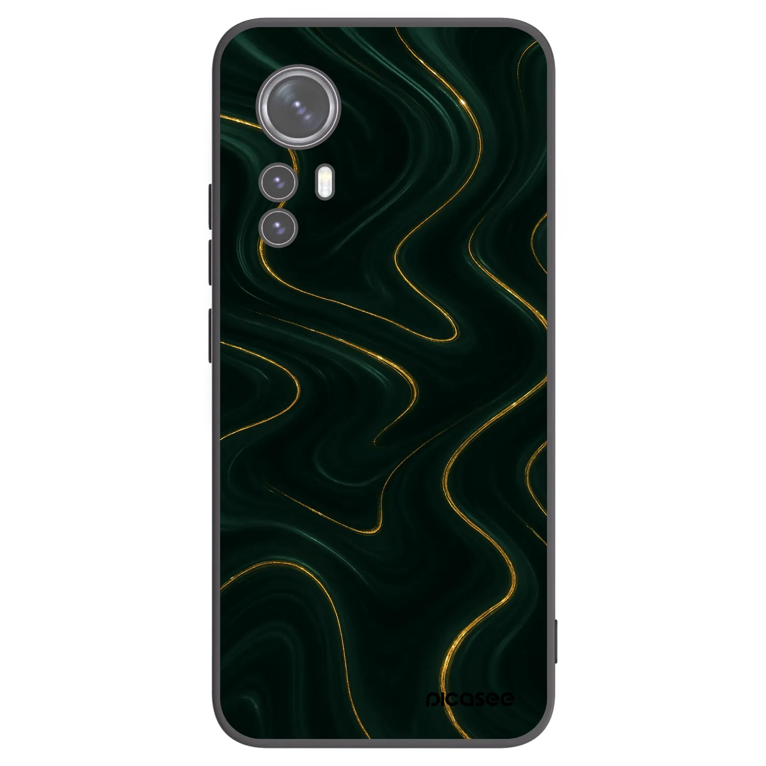 Picasee husă neagră din silicon pentru Xiaomi 12X - Vawes