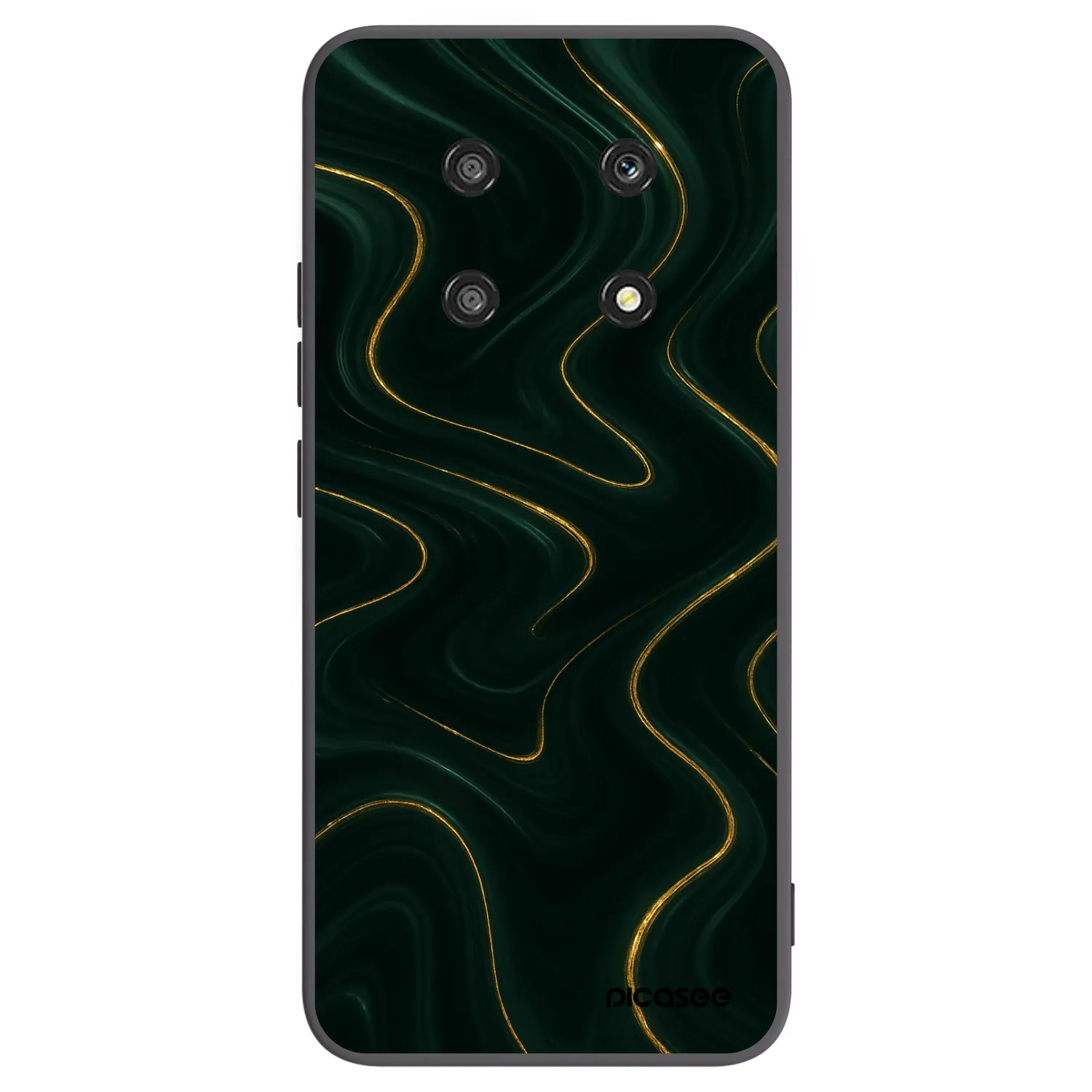 Picasee husă neagră din silicon pentru Honor Magic4 Lite 5G - Vawes