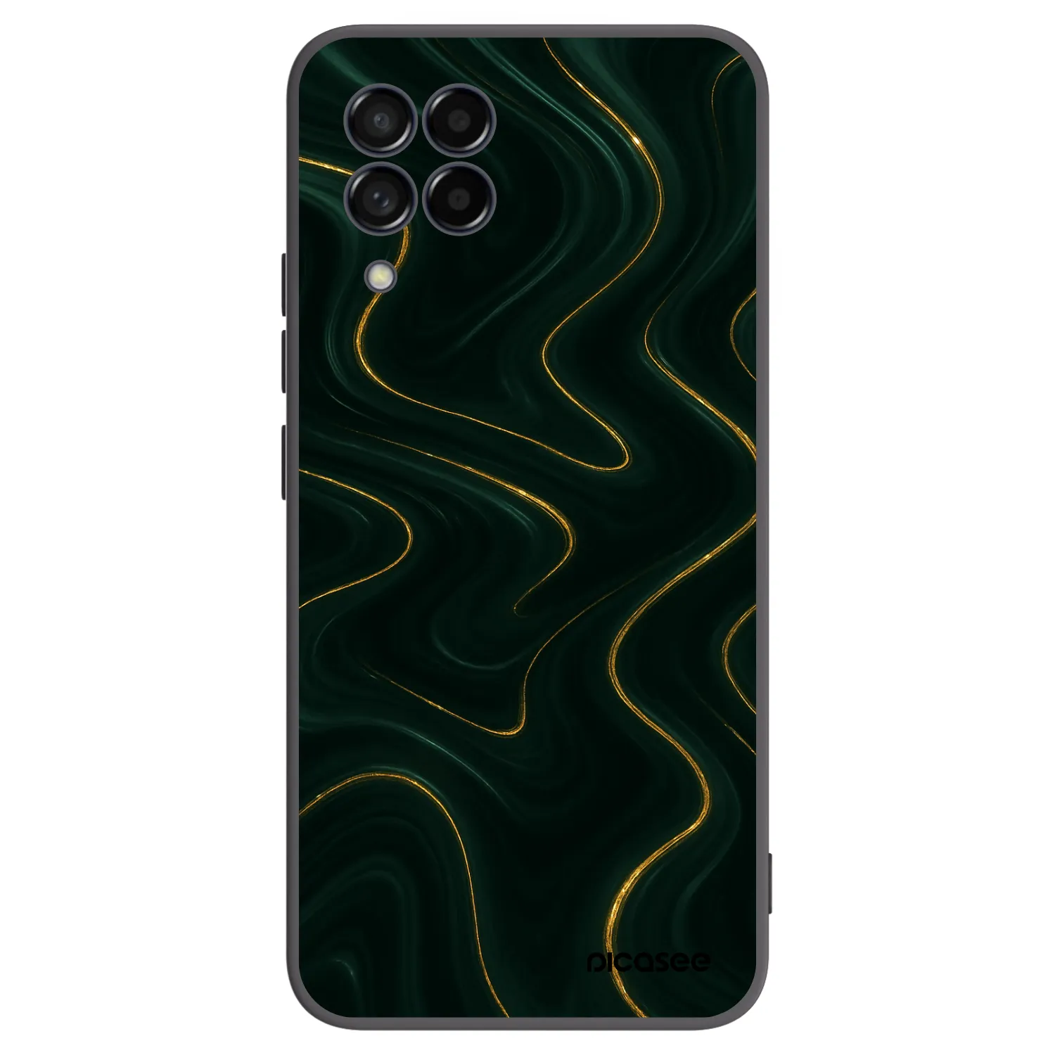 Picasee husă neagră din silicon pentru Samsung Galaxy M53 5G - Vawes