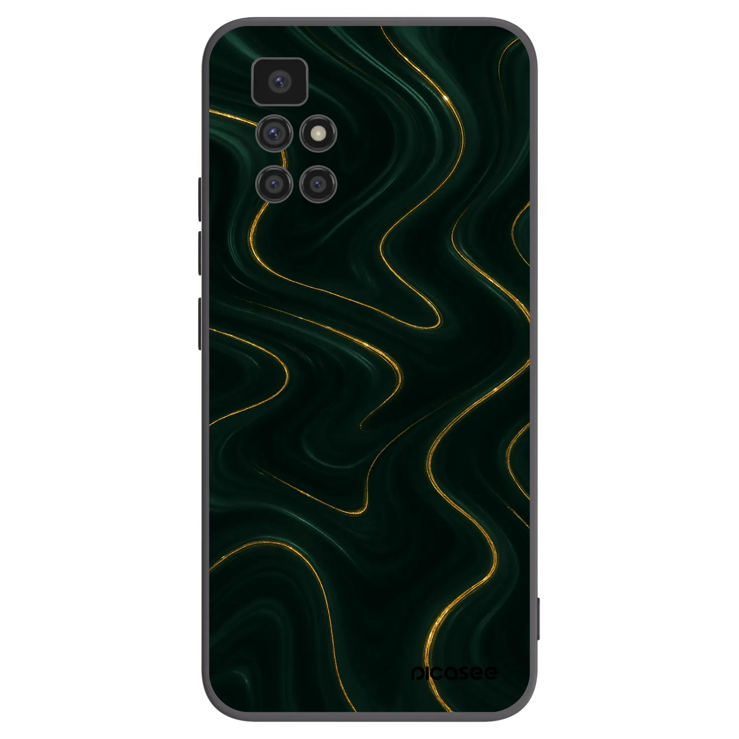 Picasee husă neagră din silicon pentru Xiaomi Redmi 10 (2022) - Vawes