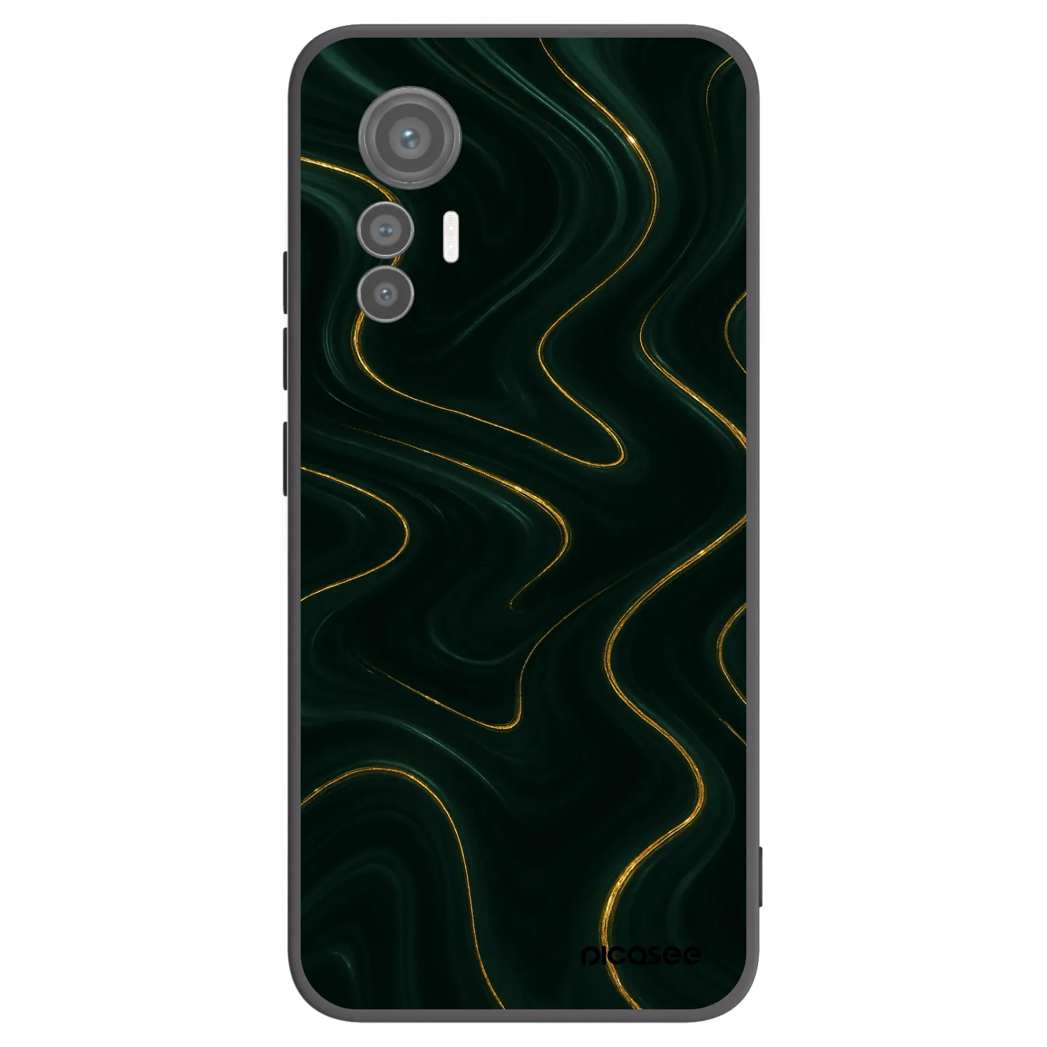 Picasee husă neagră din silicon pentru Xiaomi 12 Lite - Vawes