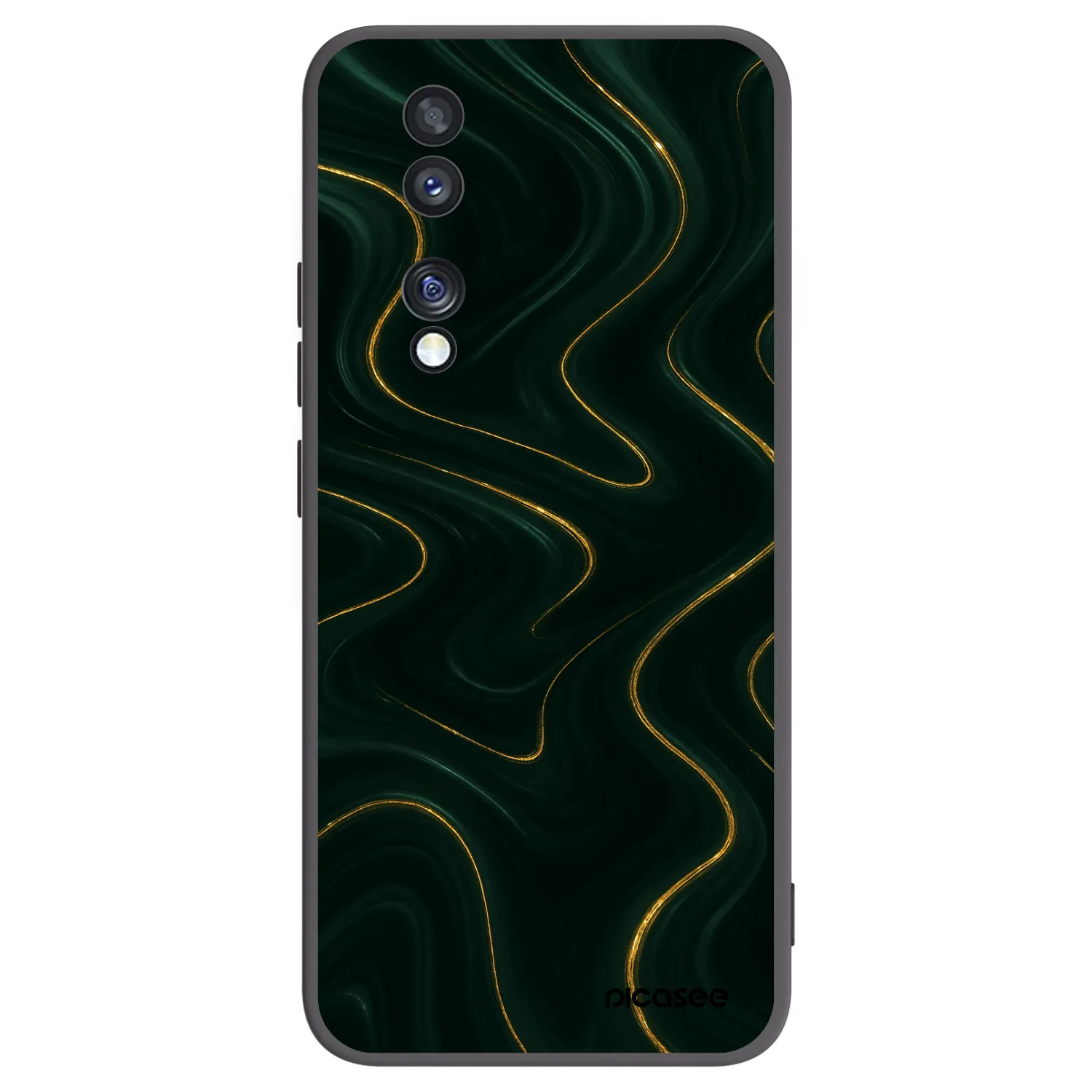 Picasee husă neagră din silicon pentru Honor 70 - Vawes