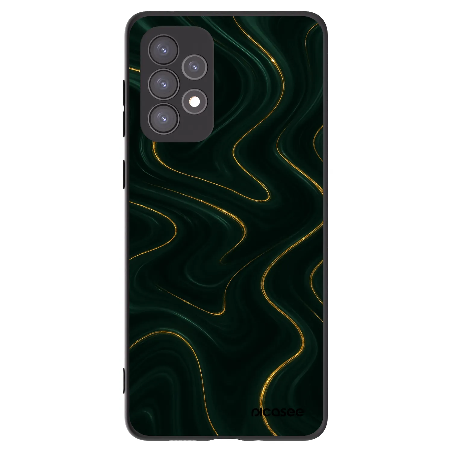 Picasee husă neagră din silicon pentru Samsung Galaxy A73 5G - Vawes