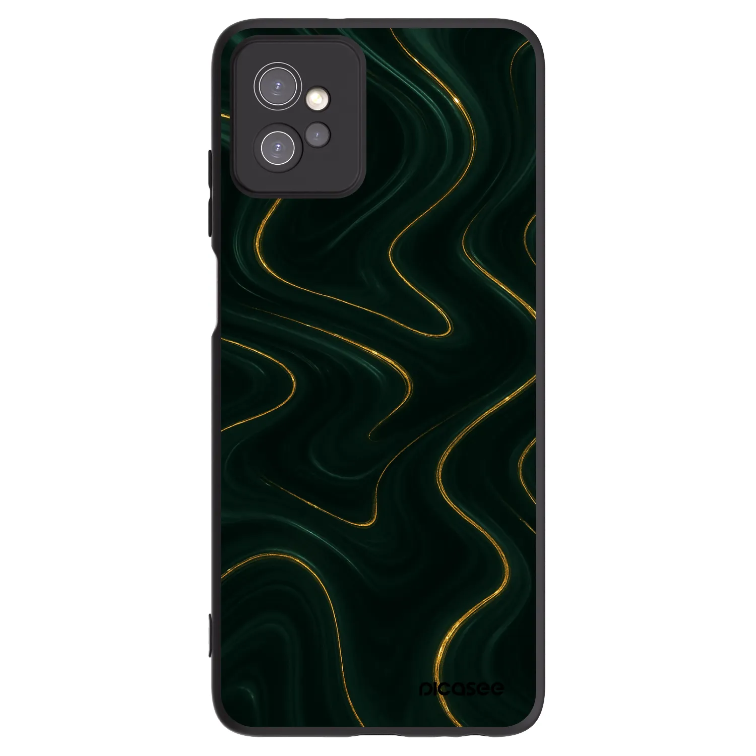 Picasee husă neagră din silicon pentru Motorola Moto G32 - Vawes