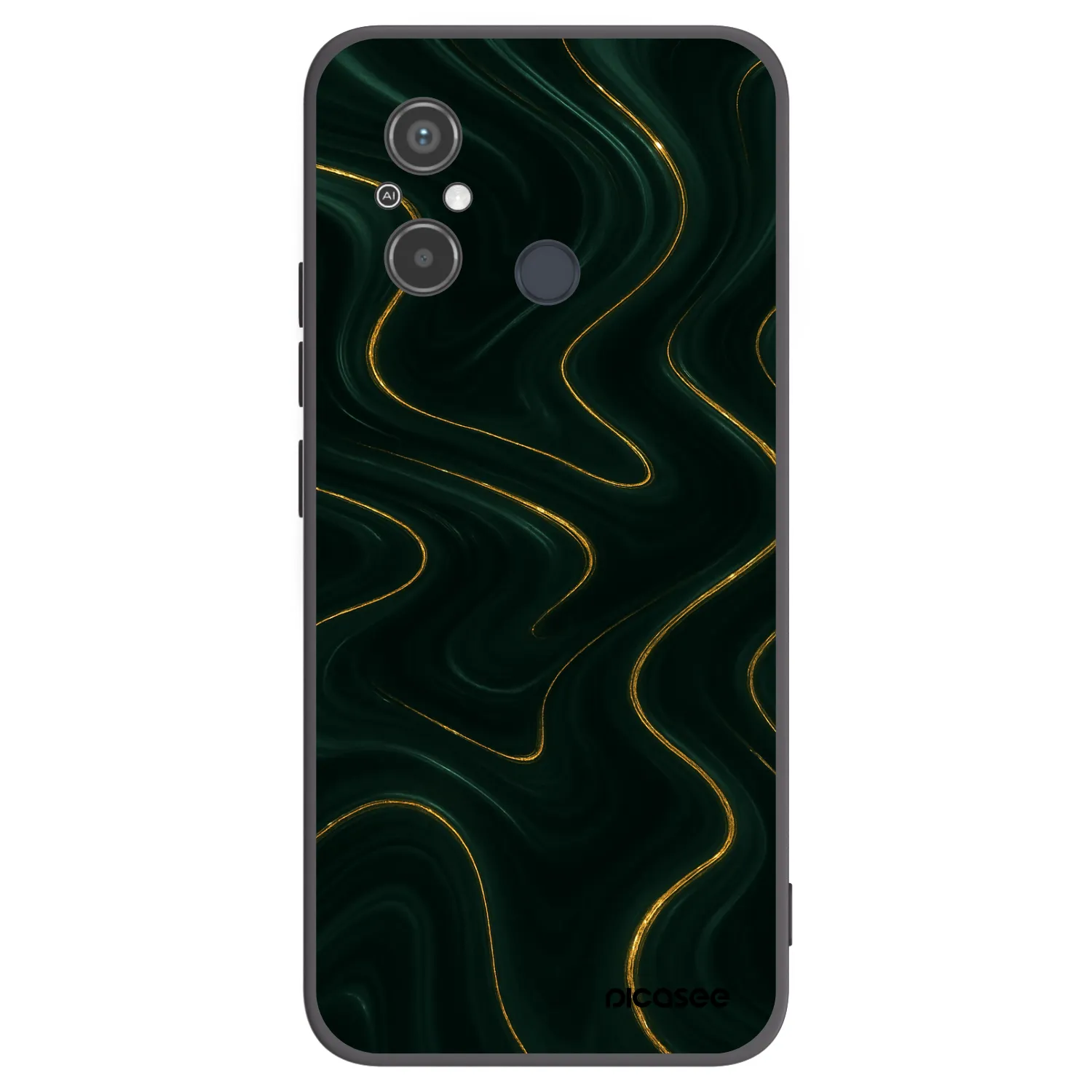 Picasee husă neagră din silicon pentru Xiaomi Redmi 12C - Vawes