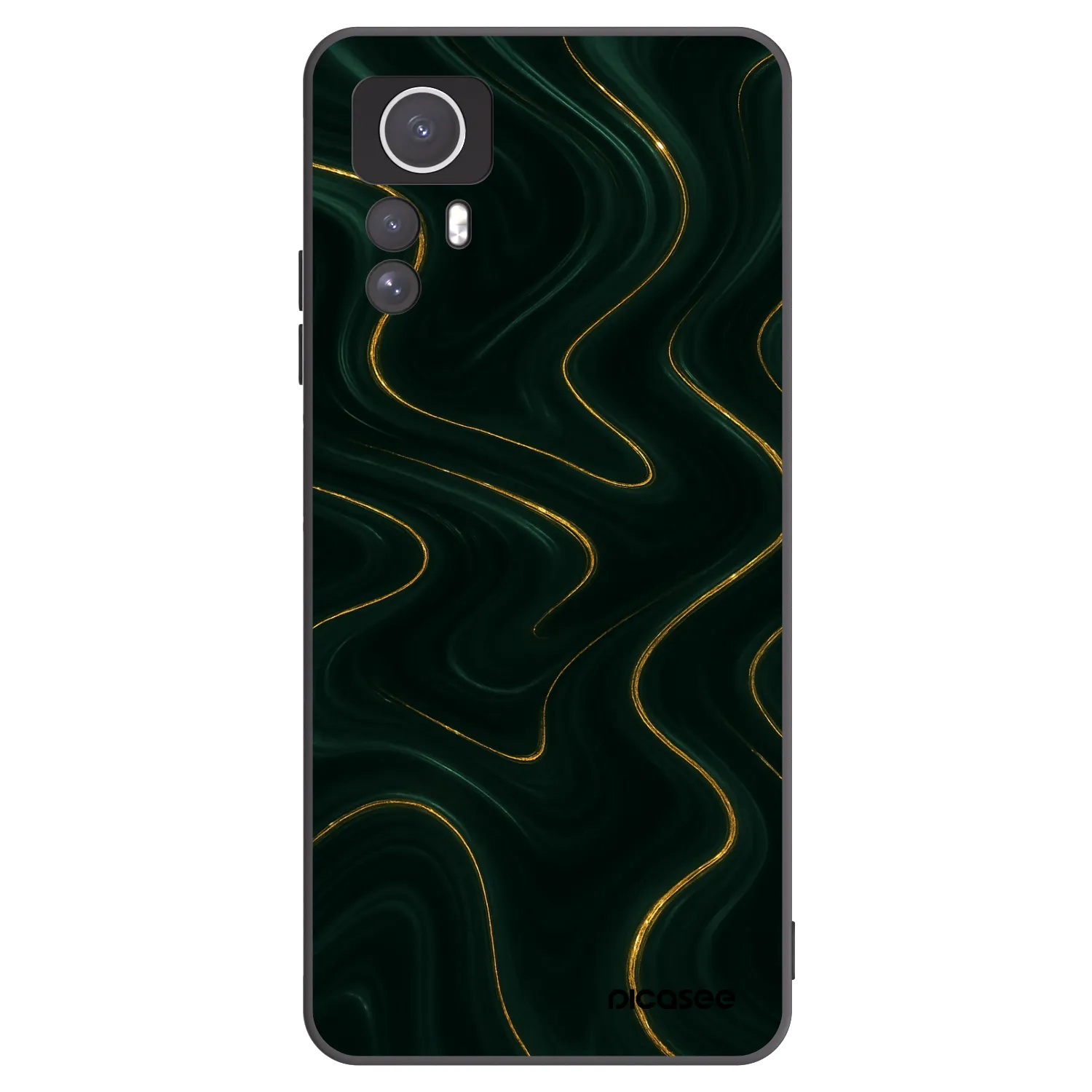 Picasee husă neagră din silicon pentru Xiaomi Redmi Note 12S - Vawes