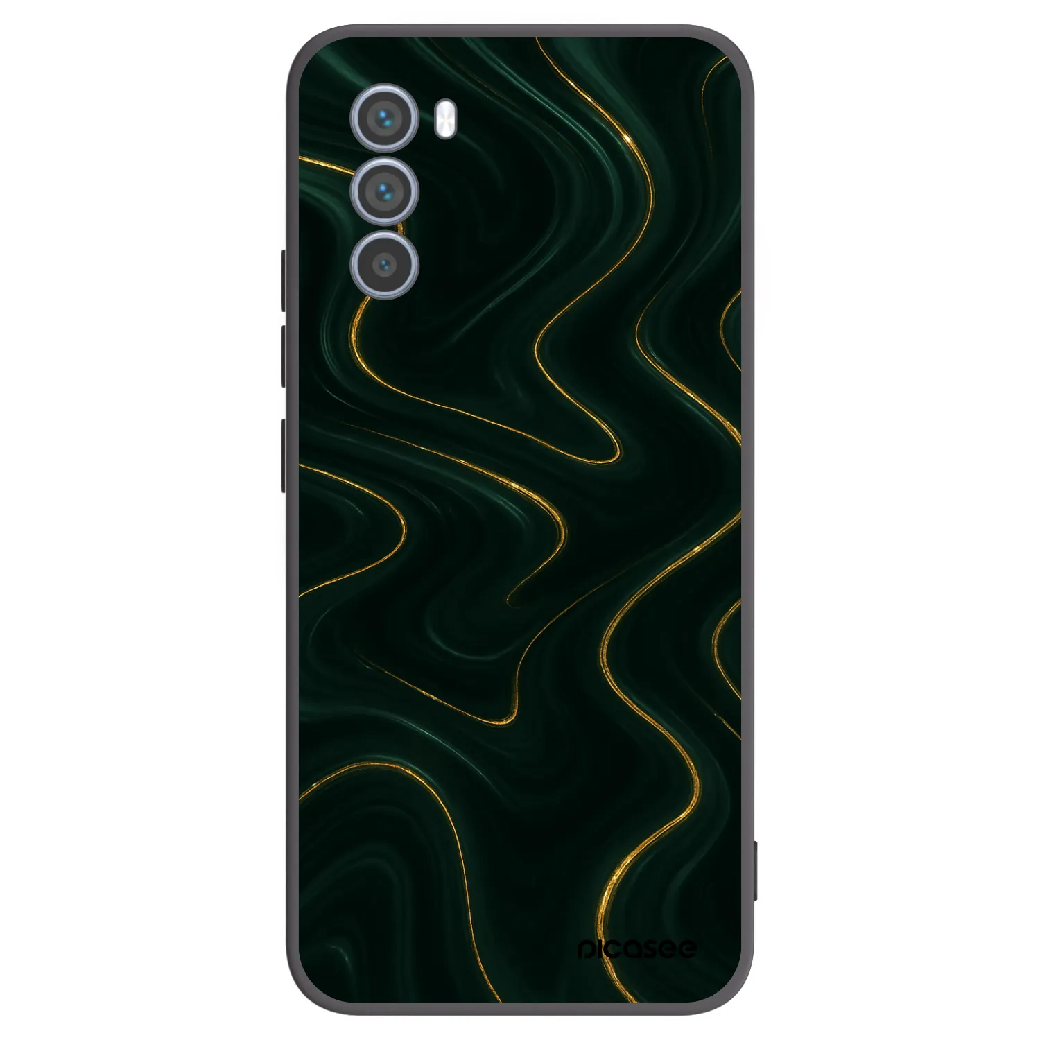 Picasee husă neagră din silicon pentru Motorola Moto G62 - Vawes