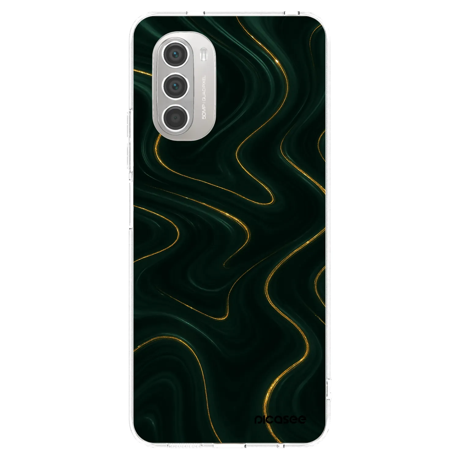 Picasee husă transparentă din silicon pentru Motorola Moto G51 - Vawes