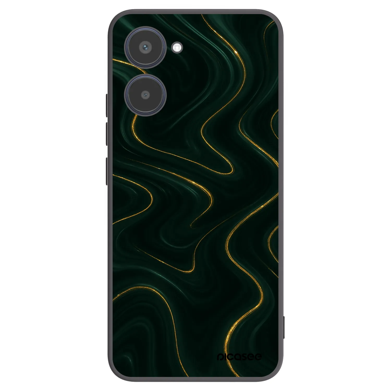 Picasee husă neagră din silicon pentru Realme 10 4G - Vawes
