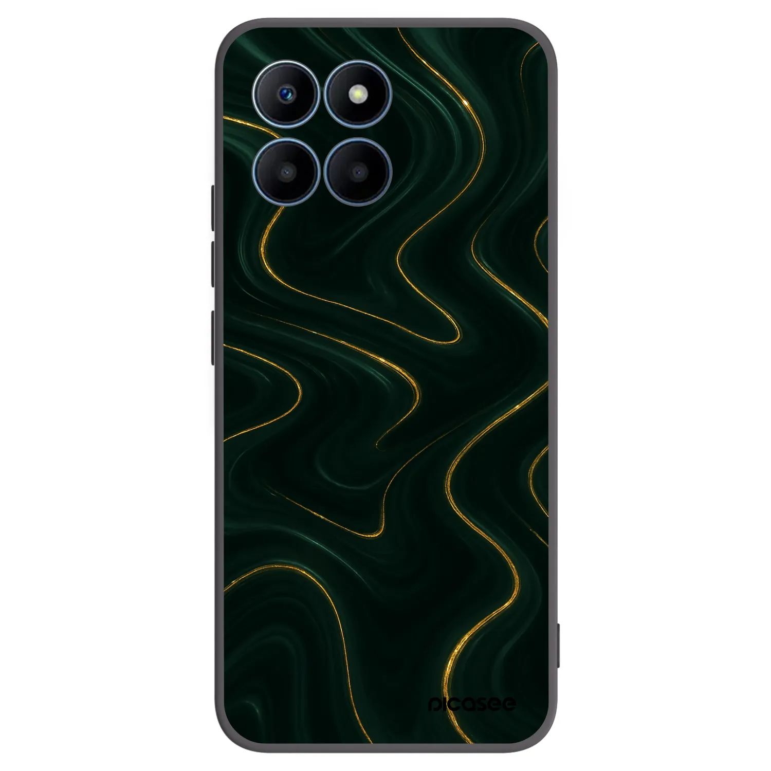 Picasee husă neagră din silicon pentru Honor 70 Lite - Vawes