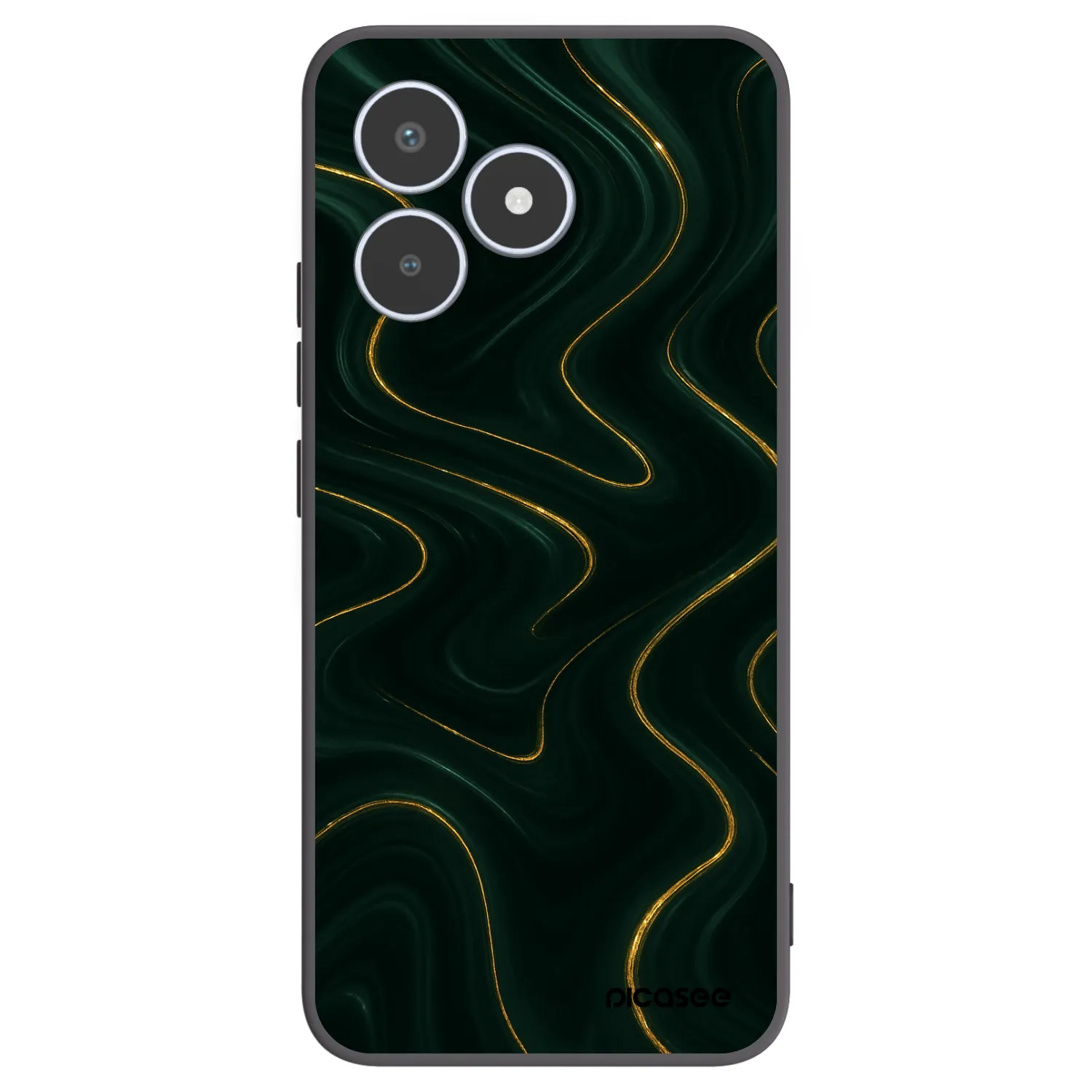 Picasee husă neagră din silicon pentru Realme C53 - Vawes
