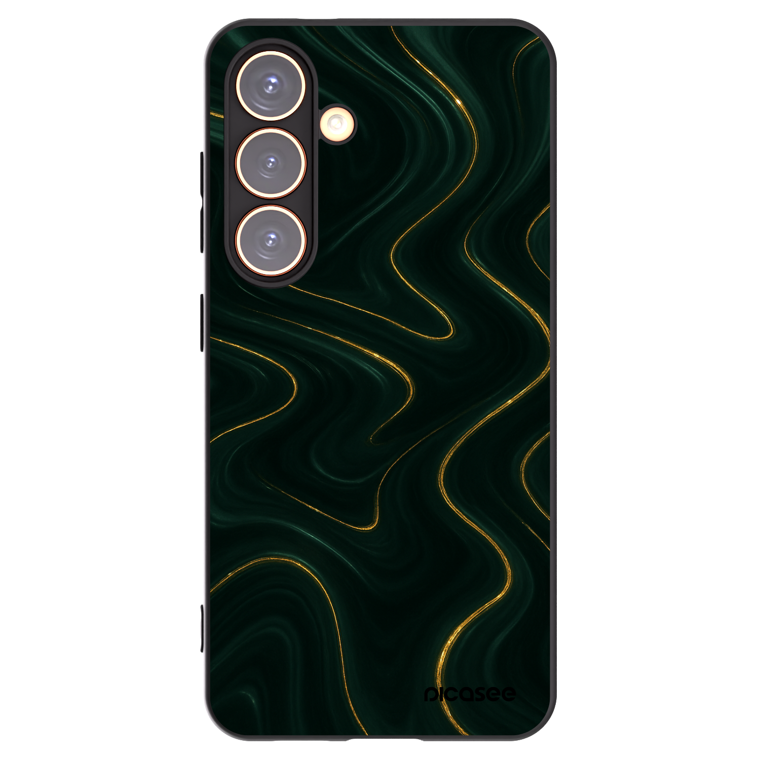 Picasee husă neagră din silicon pentru Samsung Galaxy S24 S921B 5G - Vawes