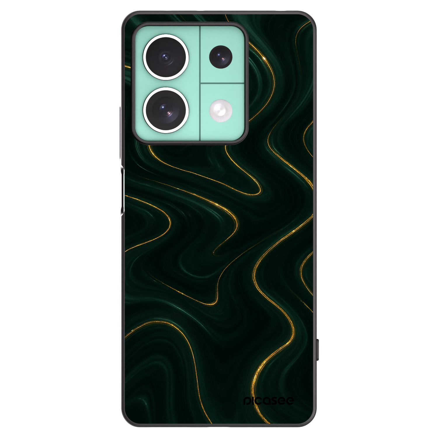 Picasee husă neagră din silicon pentru Xiaomi Redmi Note 13 5G - Vawes